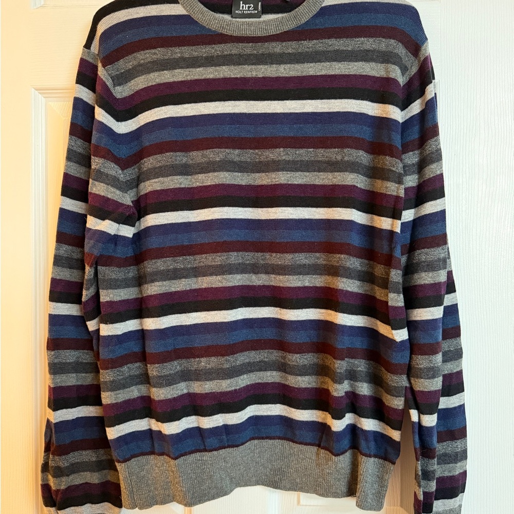 Men's Striped Crewneck Sweater - Multicolor